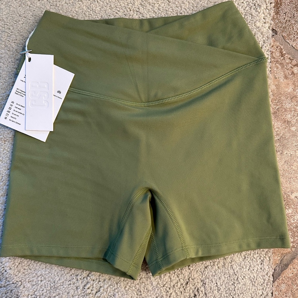 Olive Green Women's Shorts